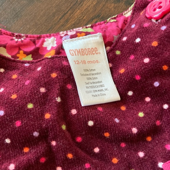 Vintage Multipattern Gymboree Corduroy Toddler Jumpsuit 12-18Mo - Picture 4 of 7